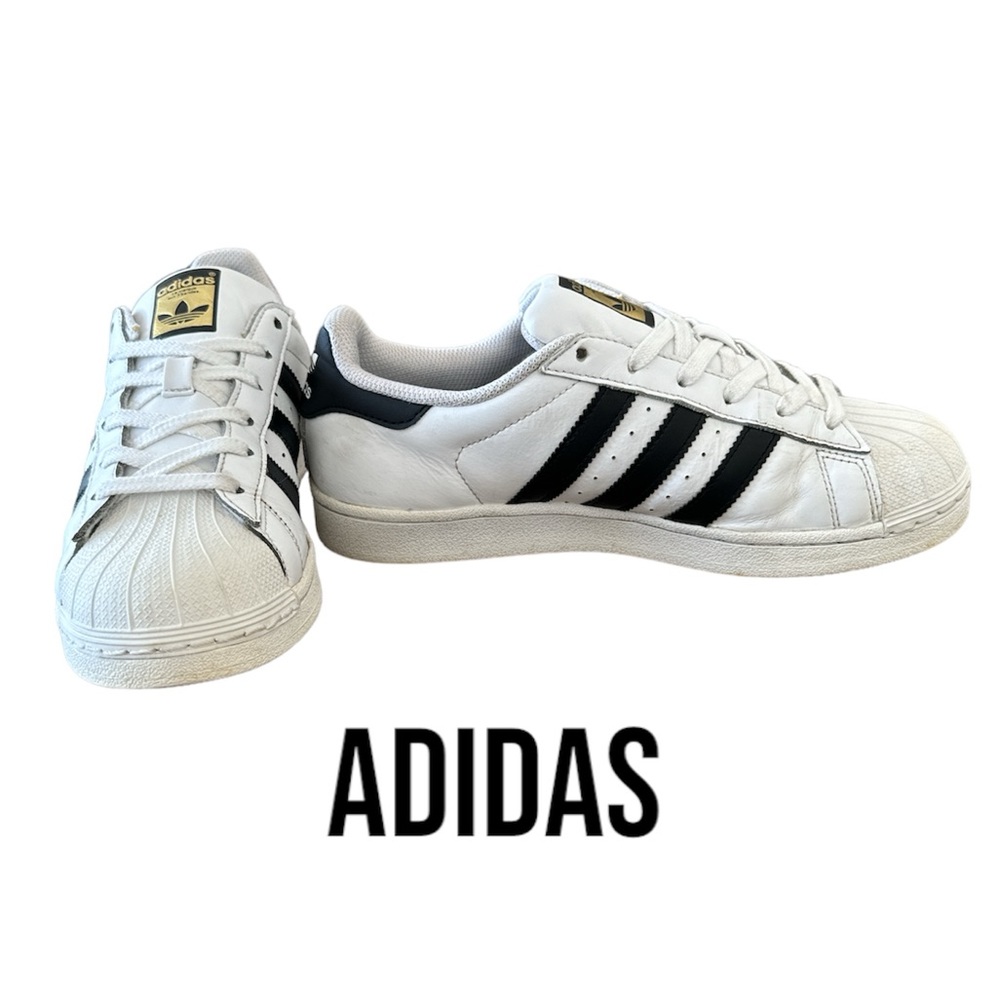ADIDAS Superstar Lows | White/Black/Gold | Women’s 7.5